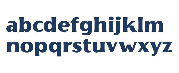 Florentia Black Lowercase