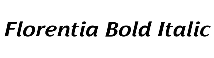 Florentia Bold Italic  font caratteri gratis