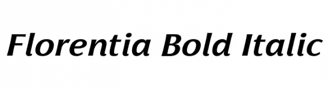 Florentia Bold Italic  baixar fontes gratis