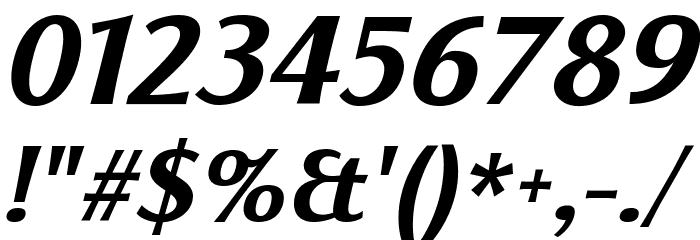 Florentia Bold Italic Font OTHER CHARS