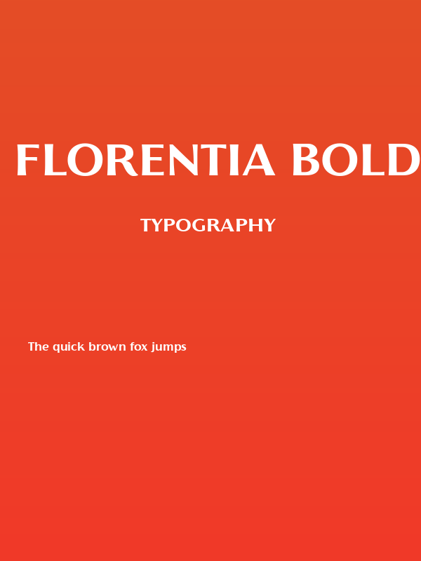 Florentia Bold Poster