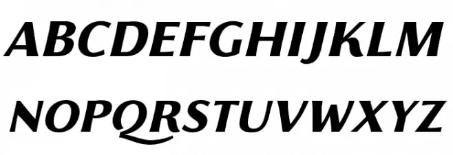 Florentia ExtraBold Italic フォント 大文字