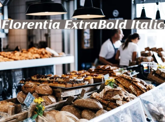 Florentia ExtraBold Italic Example 1