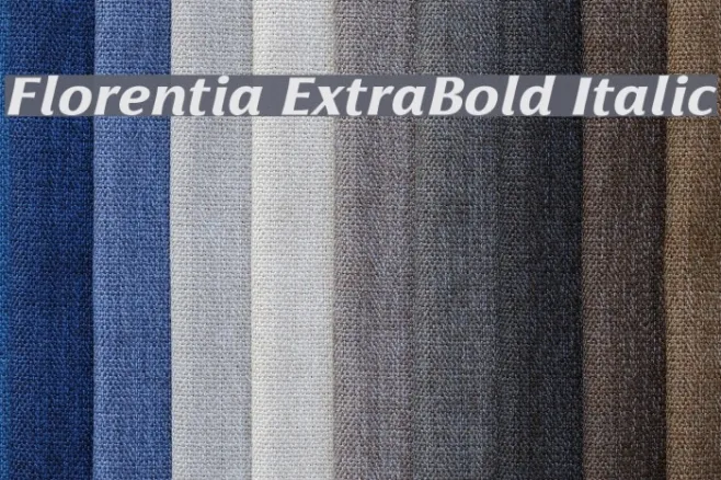 Florentia ExtraBold Italic Example 3