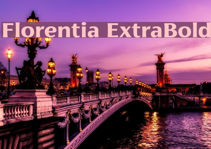 Florentia ExtraBold Font examples