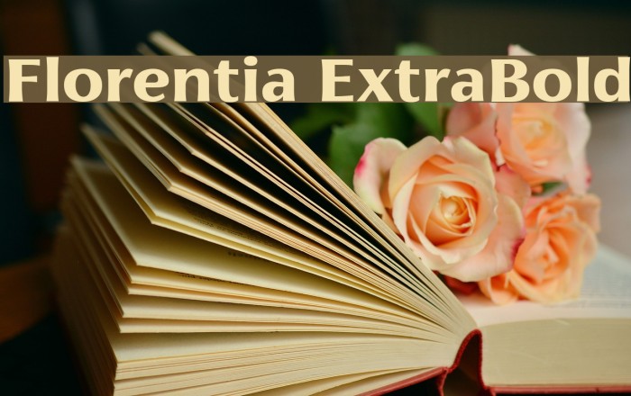 Florentia ExtraBold Font examples