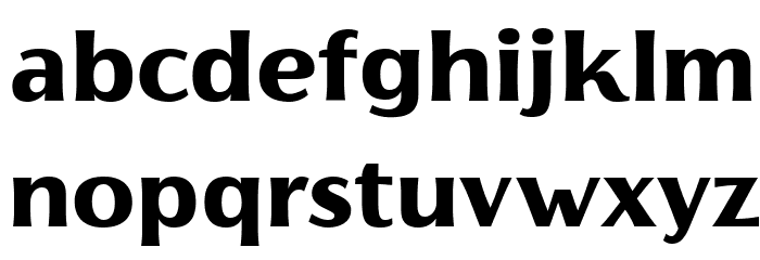 Florentia ExtraBold Font LOWERCASE