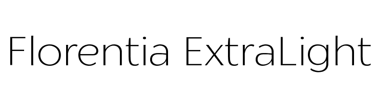 Florentia ExtraLight  Descarca Fonturi Gratis