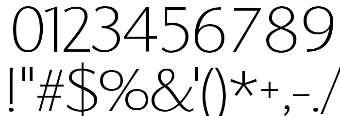 Florentia ExtraLight Font OTHER CHARS