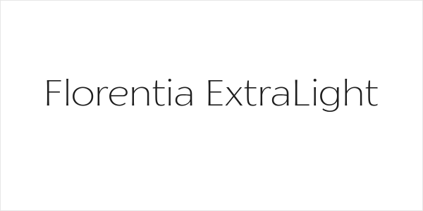 Florentia ExtraLight Logo