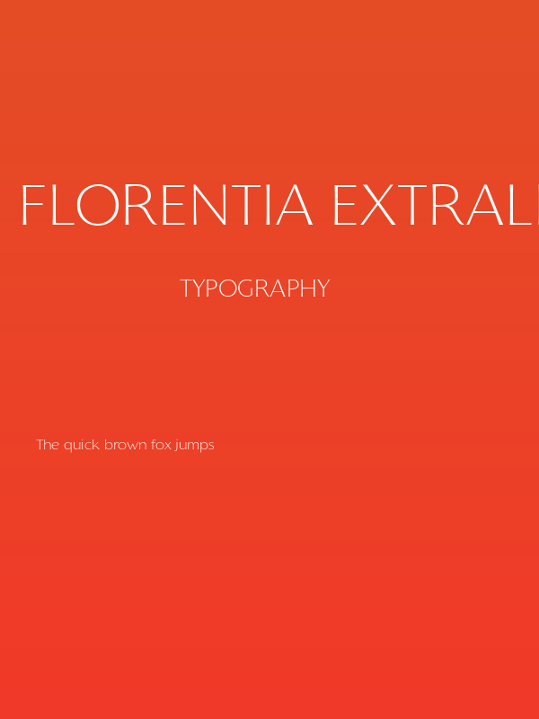 Florentia ExtraLight Poster
