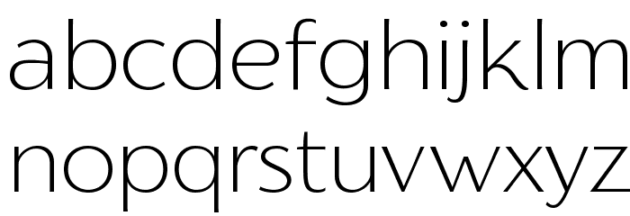 Florentia ExtraLight Font LOWERCASE