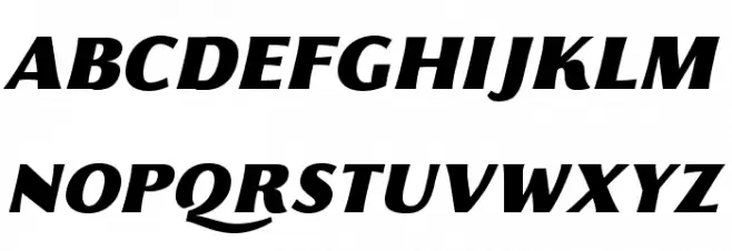 Florentia Fat Italic Caratteri MAIUSCOLE