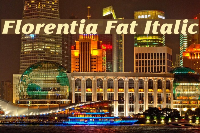 Florentia Fat Italic Example 2