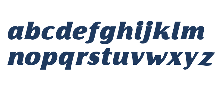 Florentia Fat Italic Lowercase