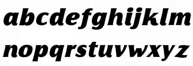 Florentia Fat Italic Fuentes MINÚSCULAS