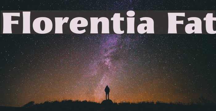Florentia Fat Font examples