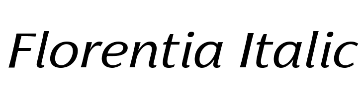 Florentia Italic  フリーフォントのダウンロード