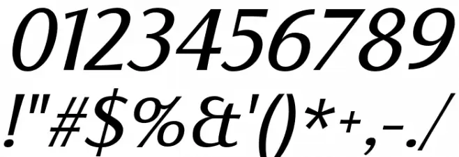 Florentia Italic Font OTHER CHARS