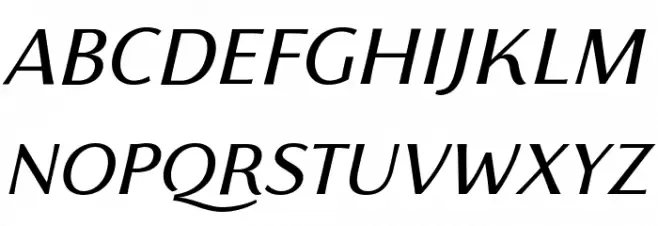 Florentia Italic フォント 大文字