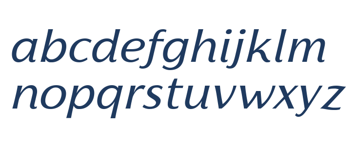 Florentia Italic Lowercase