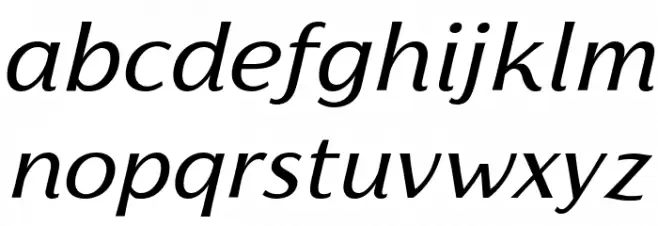 Florentia Italic Caratteri MINUSCOLO