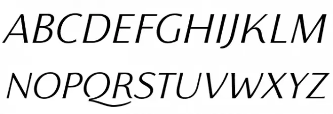Florentia Light Italic 字体 大写