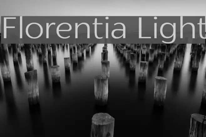 Florentia Light Font examples