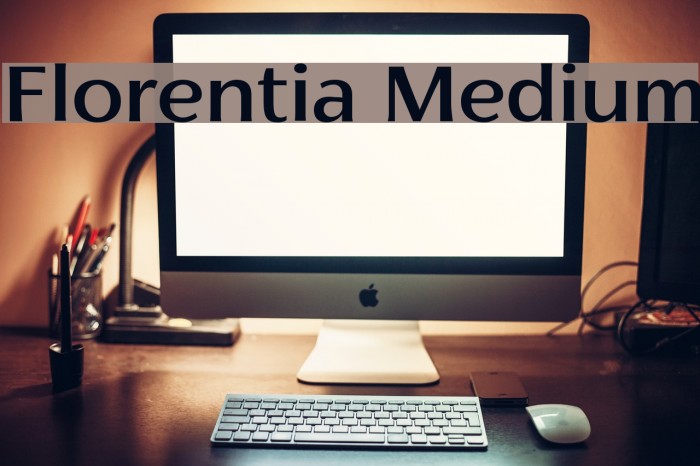 Florentia Medium Font examples