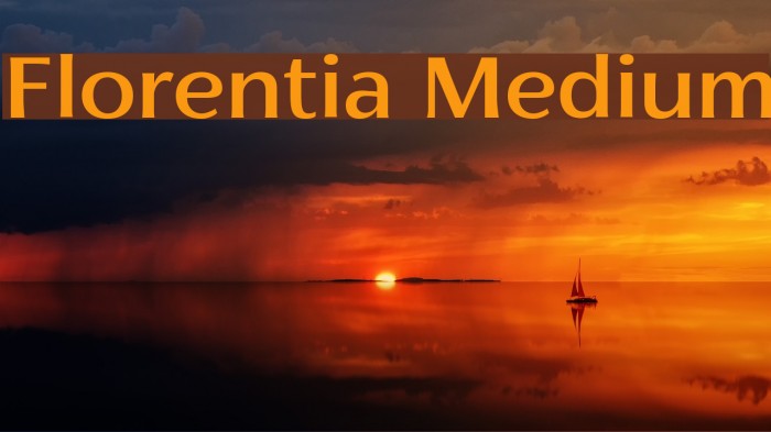 Florentia Medium Font examples
