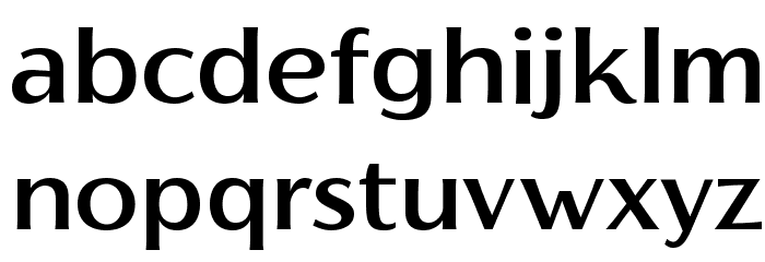 Florentia Medium Font LOWERCASE