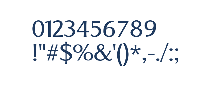 Florentia Regular Other Characters