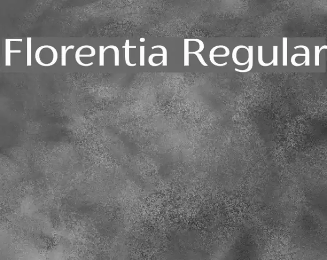 Florentia Regular Font examples