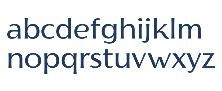 Florentia Regular Lowercase