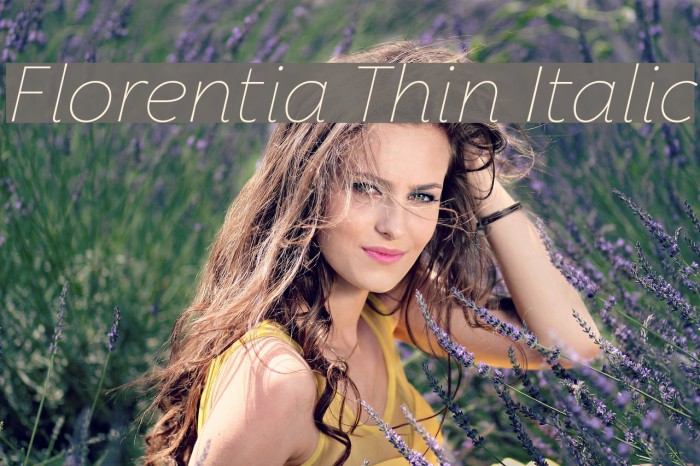 Florentia Thin Italic Example 3