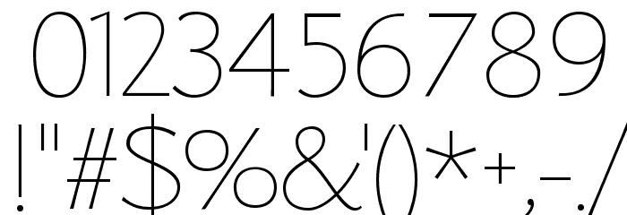 Florentia Thin Font OTHER CHARS