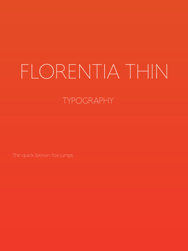Florentia Thin Poster
