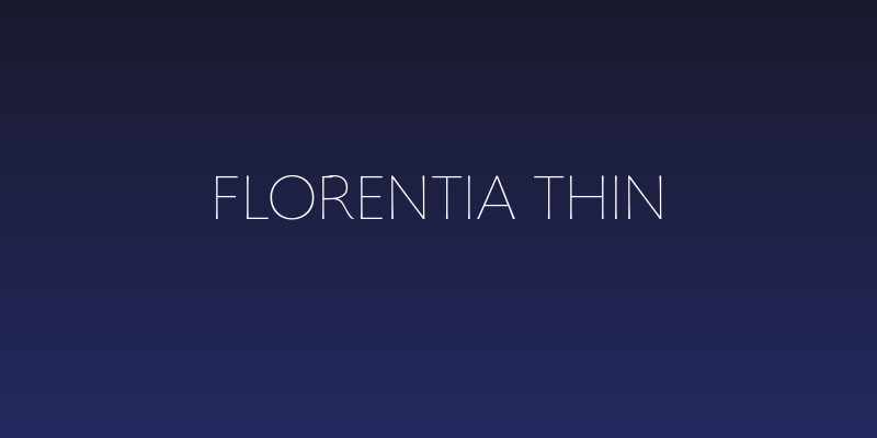 Florentia Thin Social Header