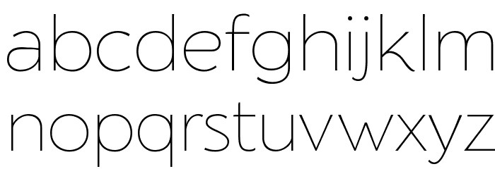 Florentia Thin Font LOWERCASE