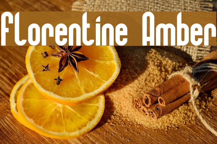 Florentine Amber Font examples