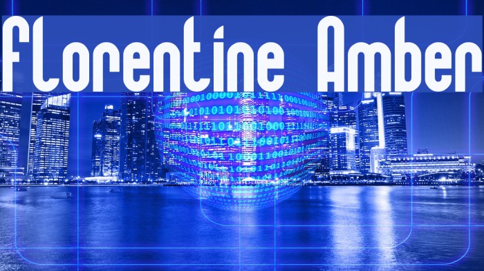 Florentine Amber Font examples