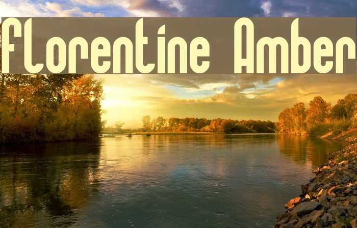Florentine Amber Font examples