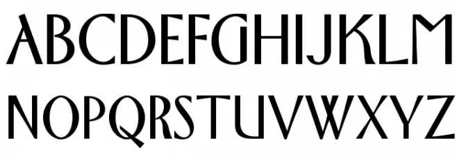 FlorentineOpti-Bold 字体 大写