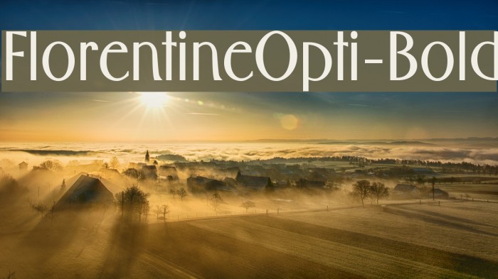 FlorentineOpti-Bold Font examples