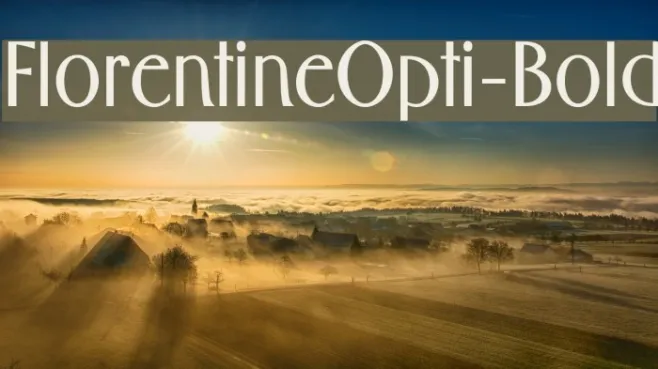 FlorentineOpti-Bold Example 1