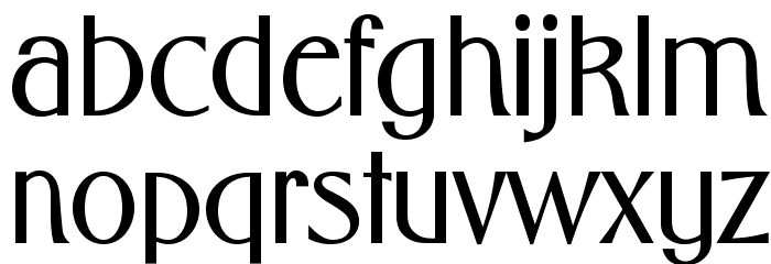 FlorentineOpti-Bold Font LOWERCASE