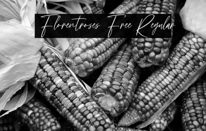 Florentroses Free Regular Font examples