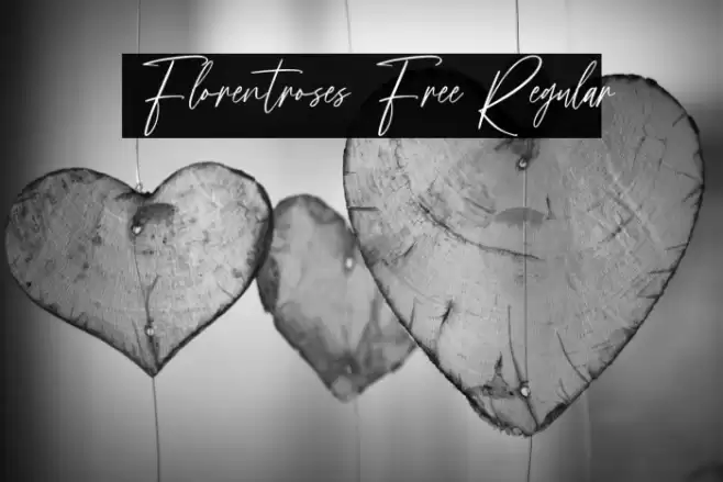 Florentroses Free Regular Font examples