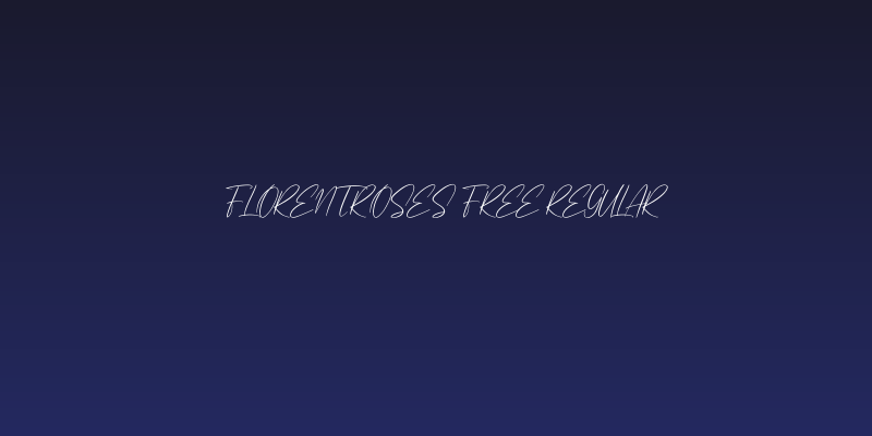 Florentroses Free Regular Social Header