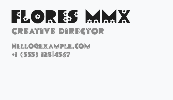Flores MMX Business Card